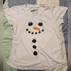 Snowman Maternity shirt